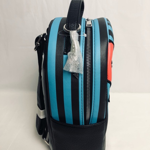 Monster High Frankie Stein “It’s Alive” Lightning Stripe Mini Backpack NWT - Picture 3 of 8